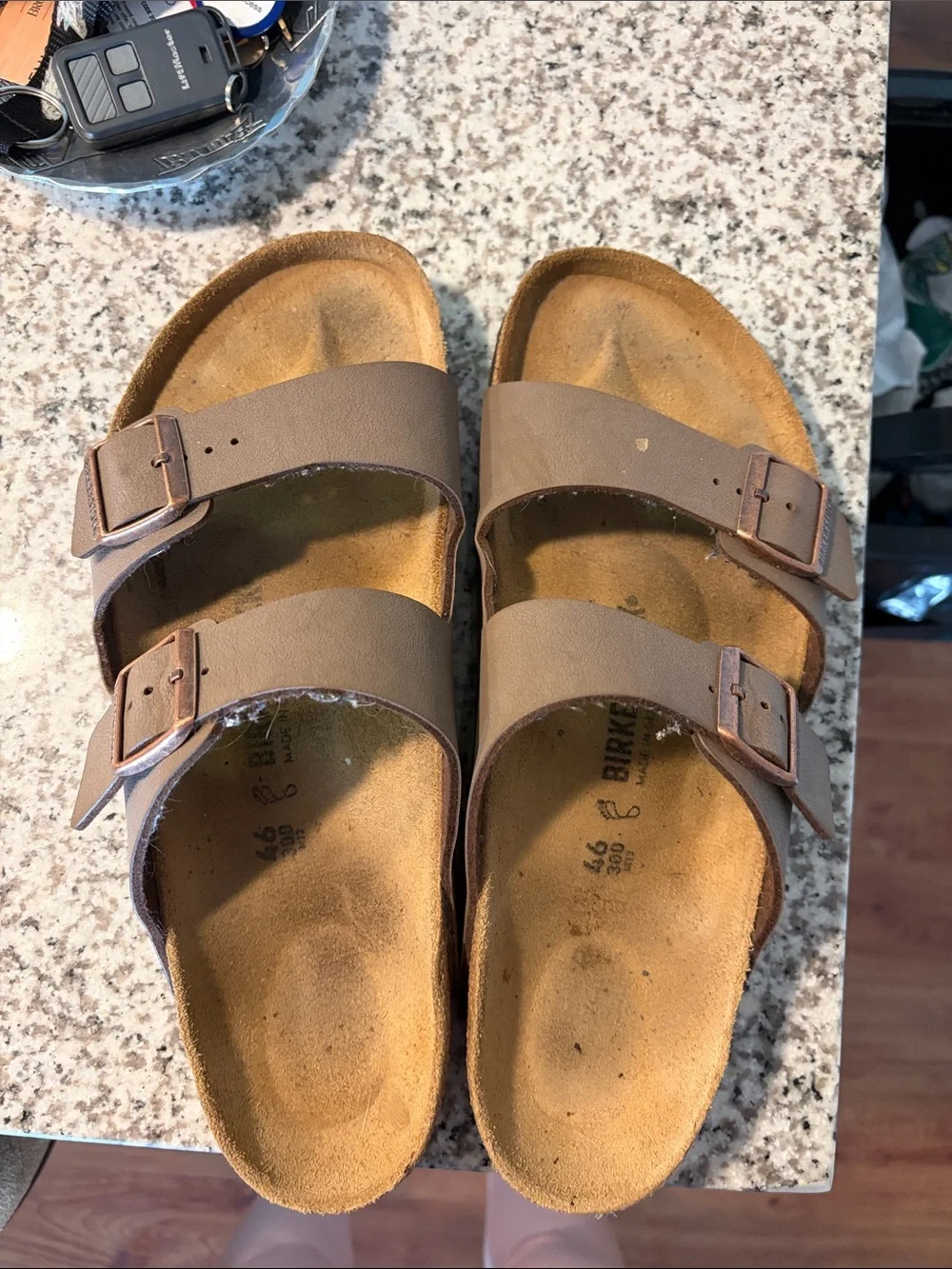 Birkenstock Arizona Two-Strap Sandals in Brown
